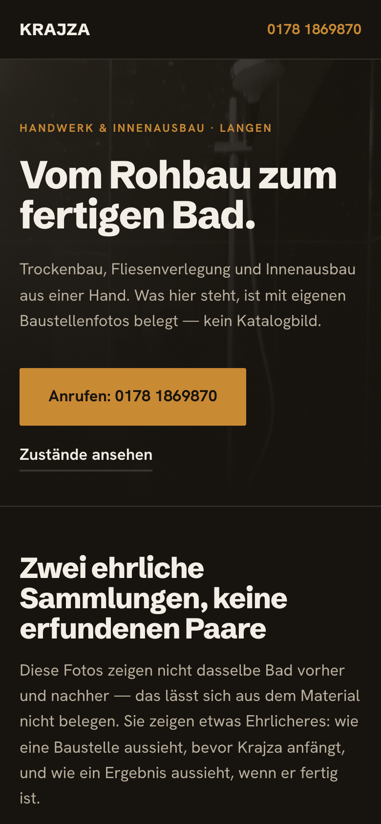 Weiche A am Handy