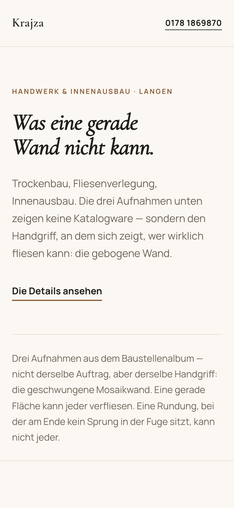 Weiche B am Handy